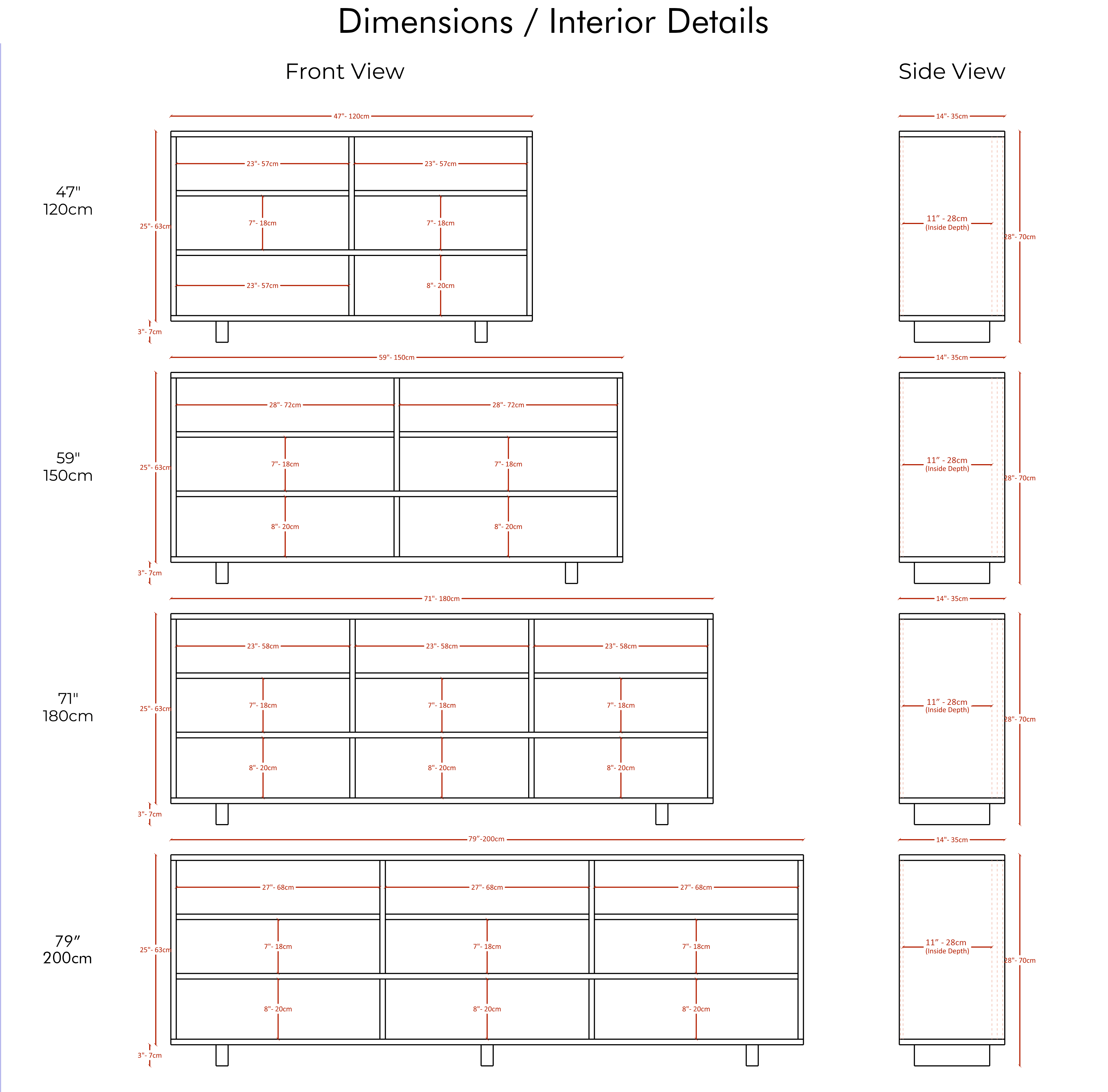 Masif Ahşap Açık Bölmeli Konsol