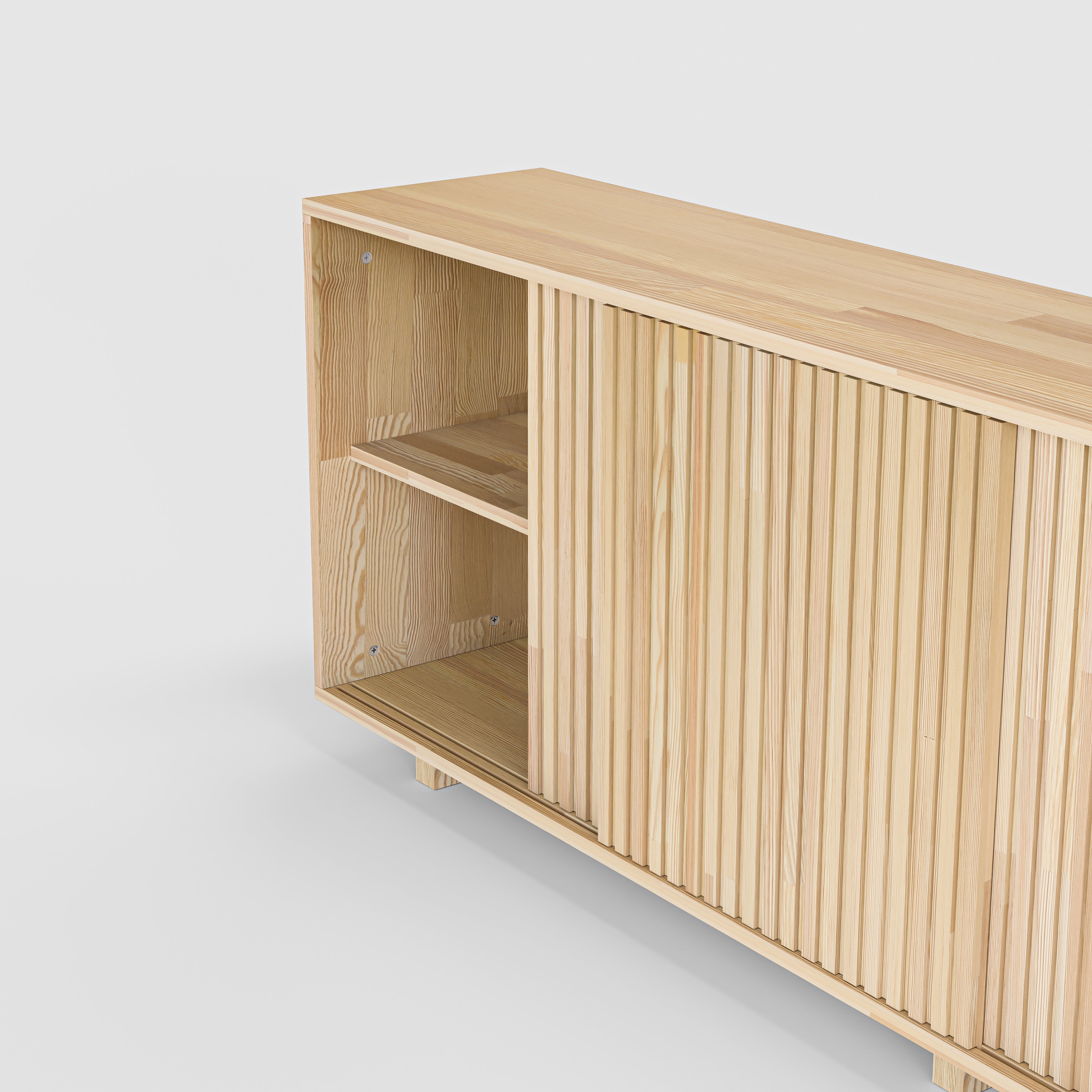 Masif Ahşap Yarı Açık Büfe