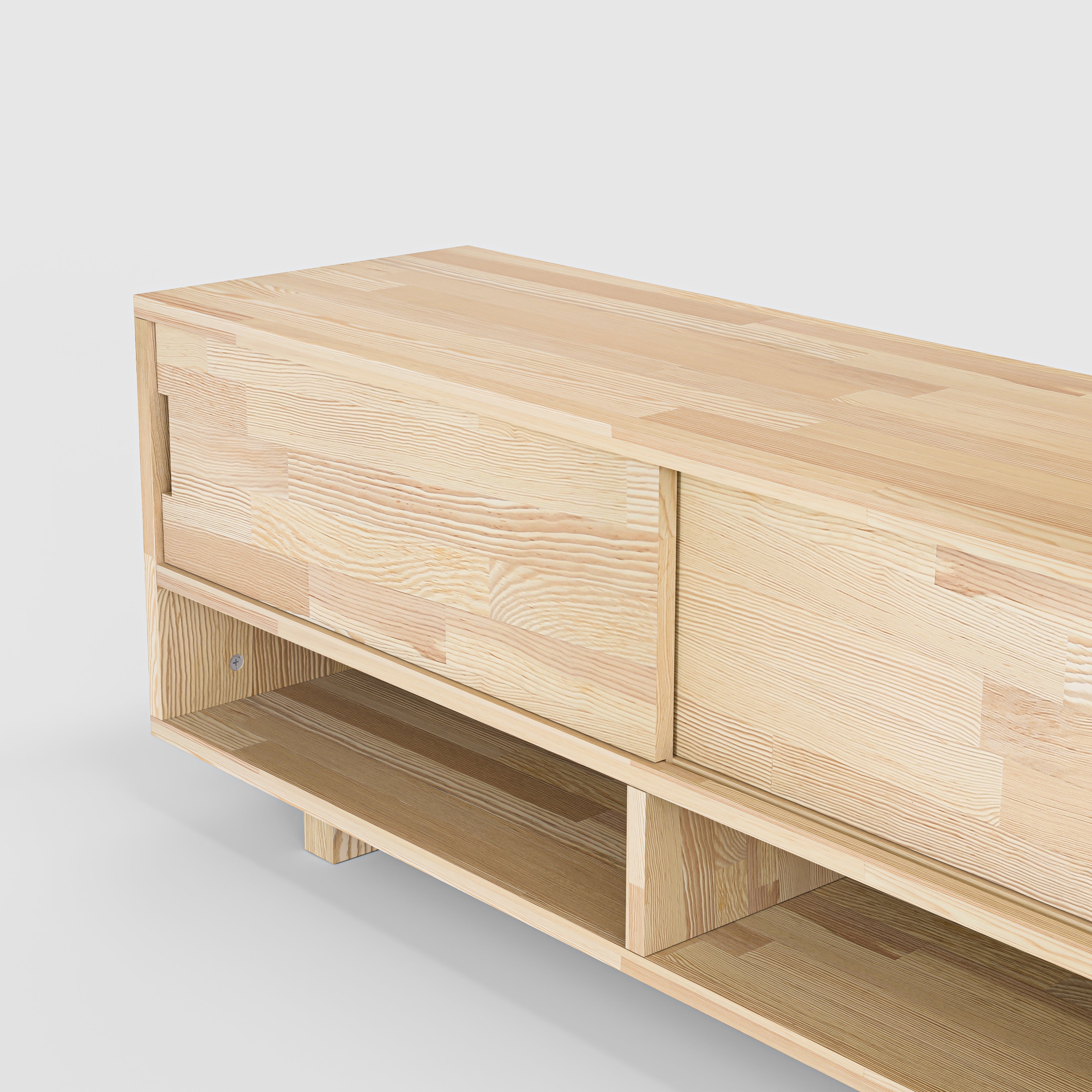 Masif Ahşap Açık Bölmeli Tv Ünitesi