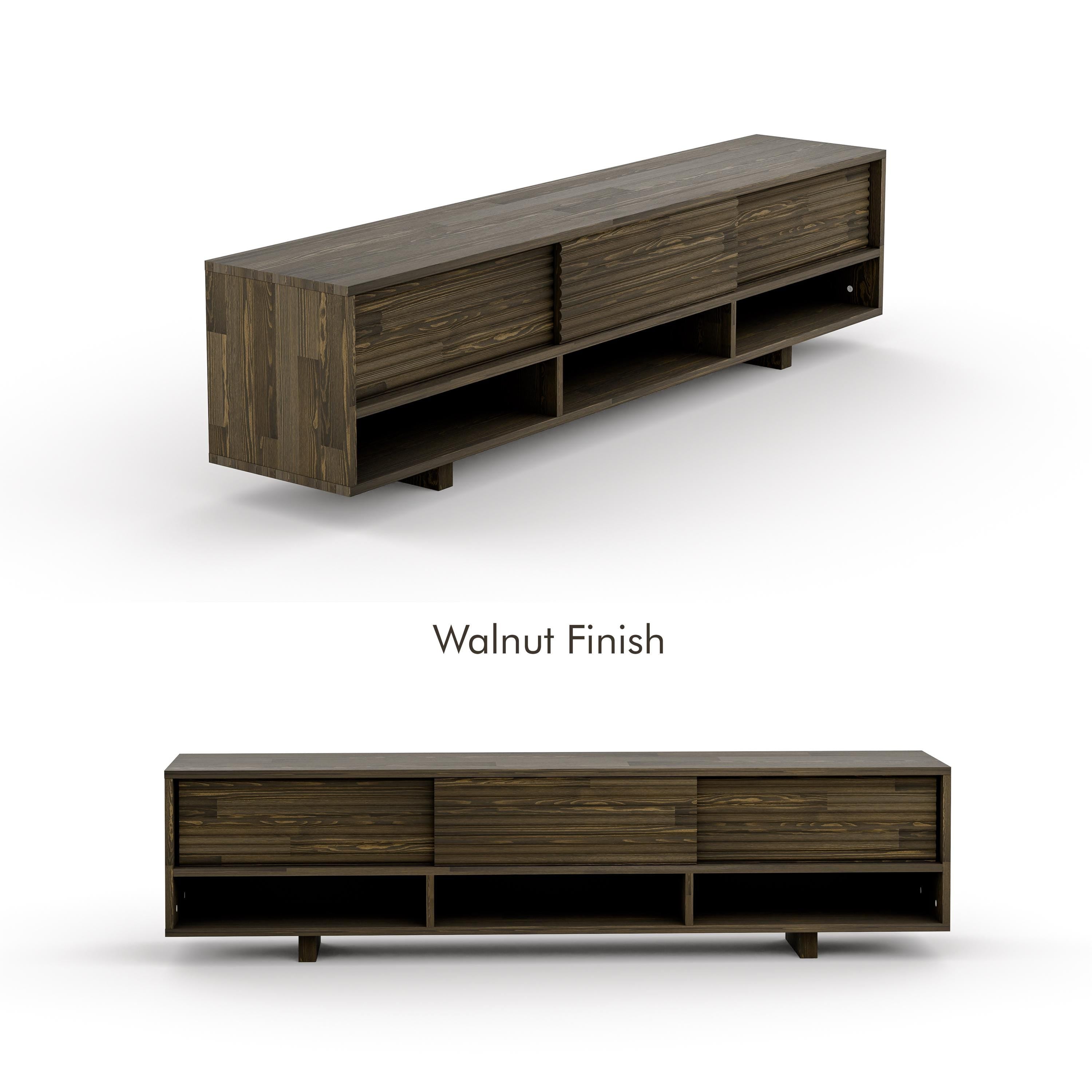 Masif Ahşap Açık Bölmeli Tv Ünitesi