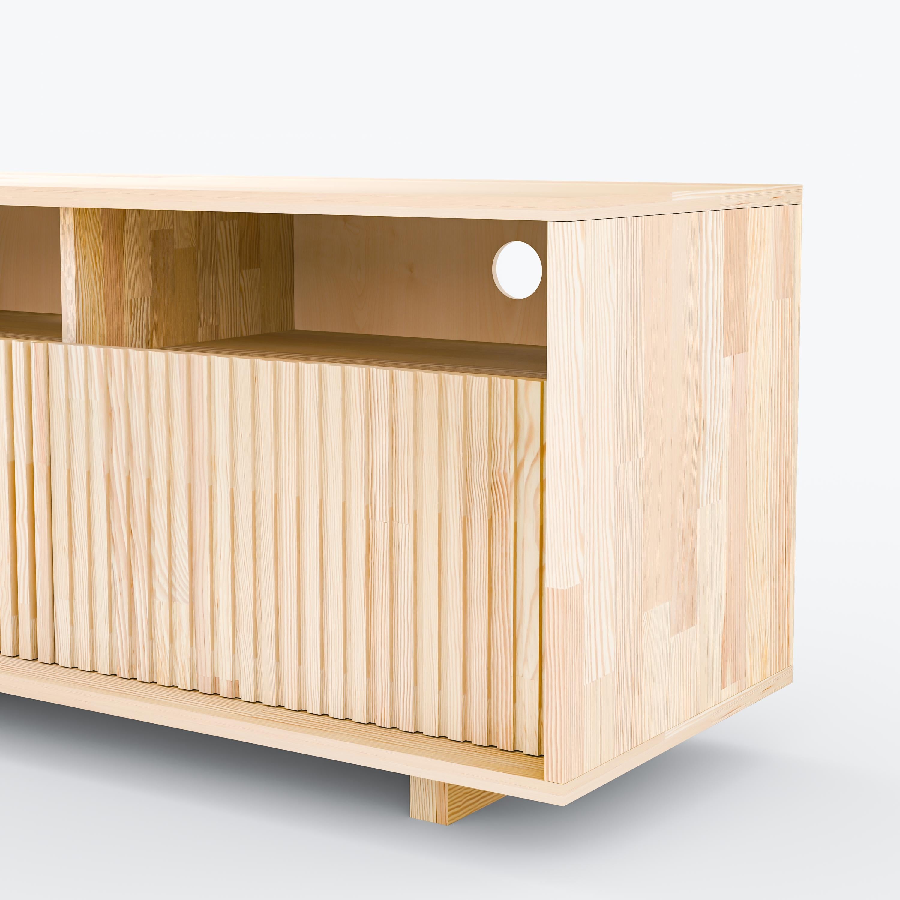 Masif Ahşap Kapaklı Tv Ünitesi