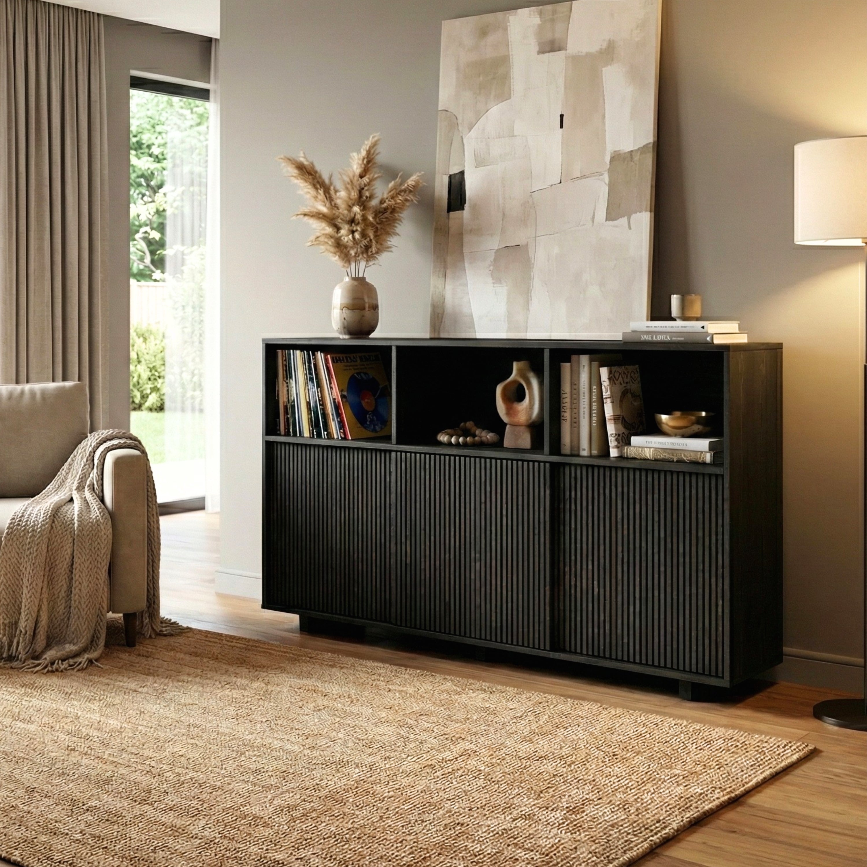 Masif Ahşap Yüksek Büfe & Konsol