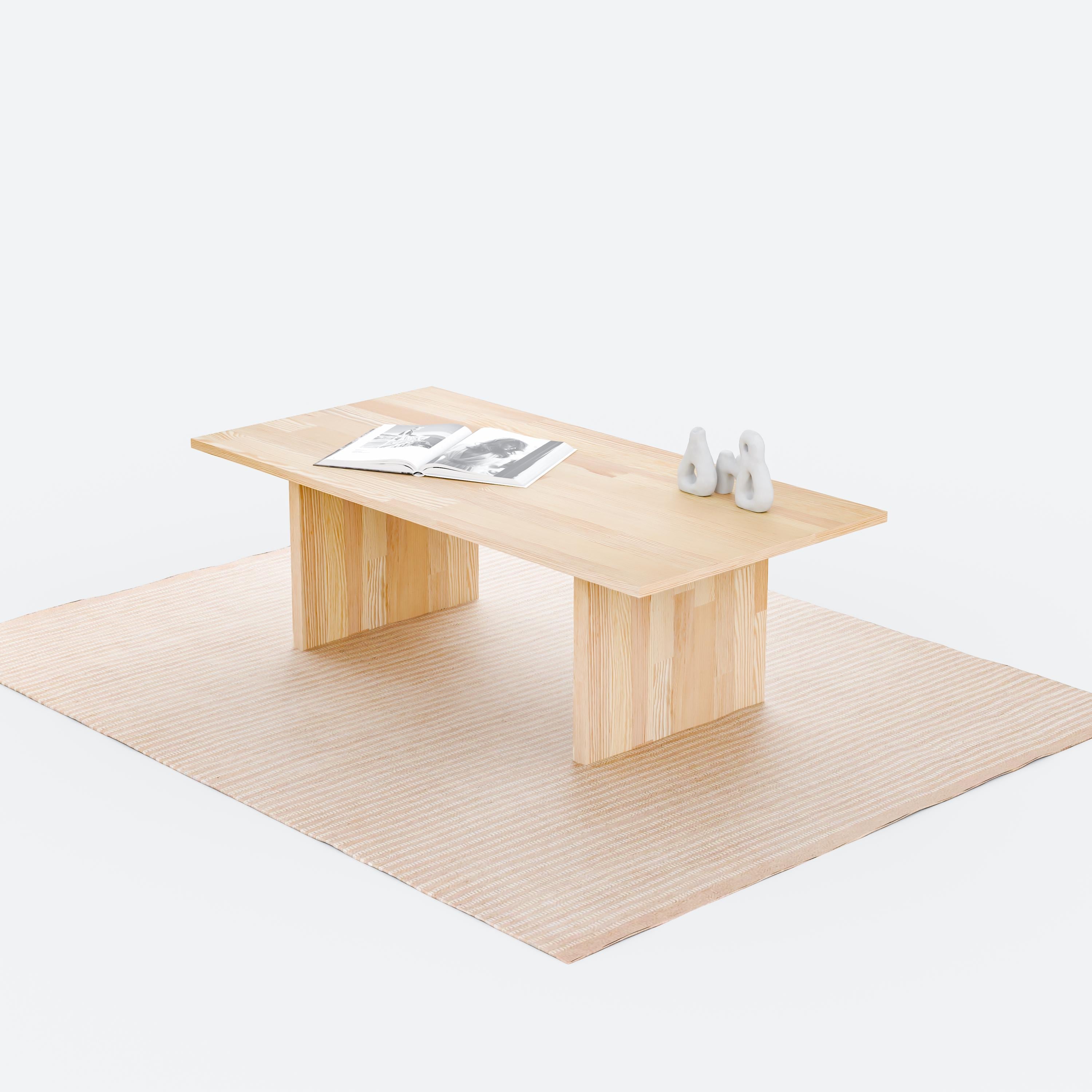Masif Ahşap Minimalist Orta Sehpa